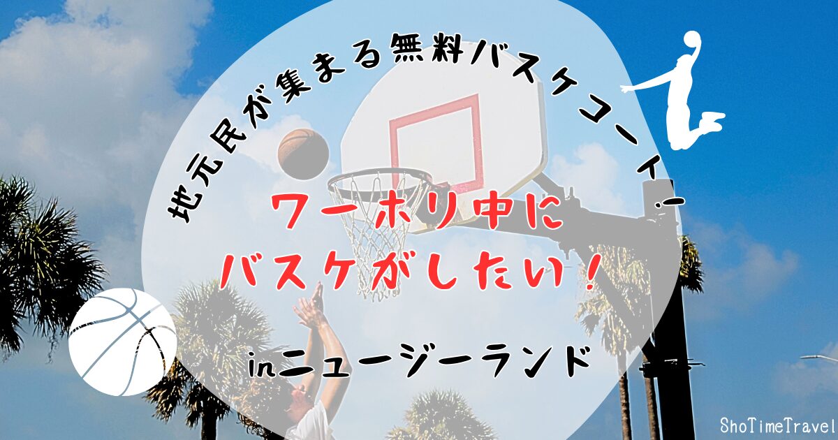 「ワーホリ中にバスケがしたい！NZで地元民が集まる無料バスケコート！」
